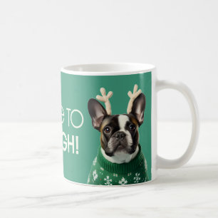 Festive French Bulldog Mug - Ici à Sleigh