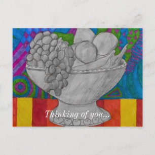 Festive Fruit Bowl Briefkaart