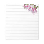 Festive Fuchsias sur un Bloc-notes de taille moyen (Devant)