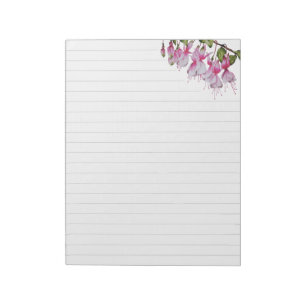 Festive Fuchsias sur un gros Bloc-notes