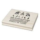 Festive Funny Kerstgnomen Rubberstempel (Stempel)
