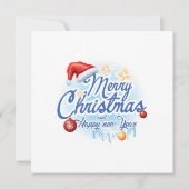 Festive Funny Merry Little Kerstparty Holiday Kaart (Achterkant)