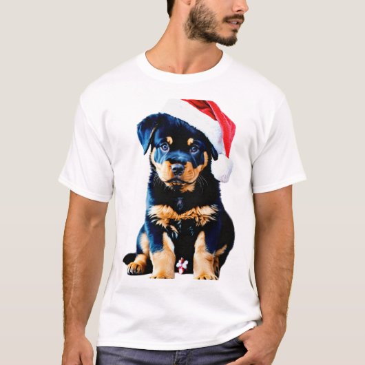 Festive & Furry: Santa Dog T-Shirt Collection (Devant)