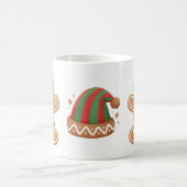 Festive Gingerbread & Elf Hat Christmas Mug (Centre)
