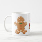 Festive Gingerbread & Elf Hat Christmas Mug (Gauche)