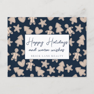 Festive Gingerbrood Business Prettige feestdagen