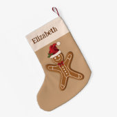 Festive Gingerbrood met kerstkoekjes en aangepaste Kleine Kerstsok (Achterkant (Hangend))