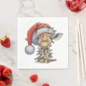 Festive Giraffe Servet (Insitu)