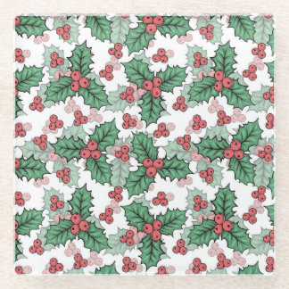 Festive  glazen onderzetter