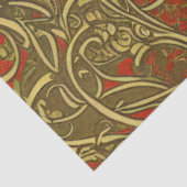 Festive Gold en Red  Celtic Swirling Tissuepapier (Detail)