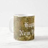 Festive Gold Stars Joyeux Café Mug du Nouvel An (Devant gauche)