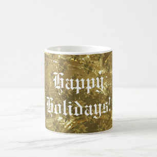 Festive Gold Stars Merry kerstkoffee Mok
