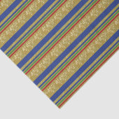 Festive Gold Stripes Holiday Tissuepapier (Detail)