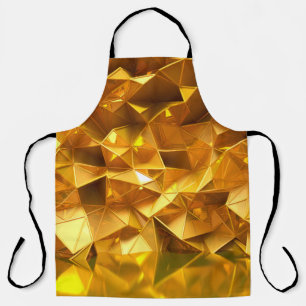 Festive golden background met driehoeken, badkamer schort