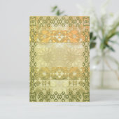 Festive Golden Blank Kaart Abstract Keltisch desig (Staand voorkant)