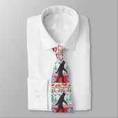 Festive Gone Squatchin Ugly KerstSweater Knit Stropdas (Gebonden)