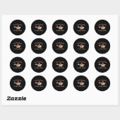 Festive Goose On The Loose Funny Gingerbread Chris Ronde Sticker (Vel)