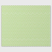Festive Green Chevron Wrapping Paper Cadeaupapier (Vlak)
