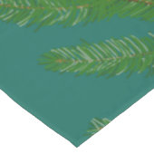 Festive Green Fir Tree Branches Korte Tafelloper (Hoek)