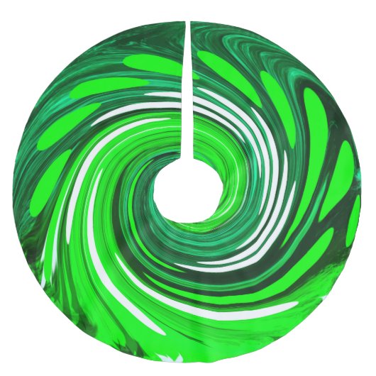 Festive Green Happy Kerstmis Kerstboom Rok (Voorkant)