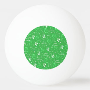 Festive Green Jolly Father Kerstmis Pingpongballen