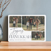Festive Greeting | Joyous Hanukkah 3 Foto Feestdagenkaart