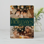 Festive Greeting | Prettige feestdagen 2 Foto (Staand Voorkant)