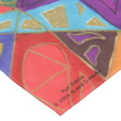 Festive Hanukkah tablecloth Tafelkleed (Gekanteld)