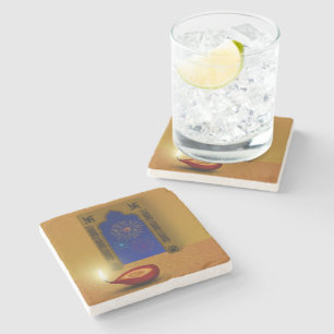 Festive Happy Diwali Fireworks - Stone Onderzetter