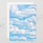 Festive Happy Sunny Clouds Achtergrond (Voorkant / Achterkant)