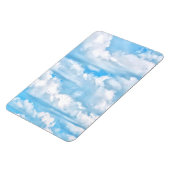 Festive Happy Sunny Clouds Achtergrond Magneet (Linkerzijde)