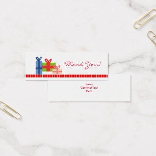 Festive - Hartelijk dank Mini Visitekaartjes