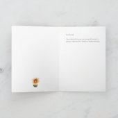 Festive Herfst Floral Wreater Hartelijk dank Bedankkaart (Binnen)