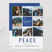 Festive Heritage Peace Photo Collage Carte de vaca (Devant / Derrière)