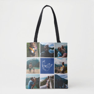 Festive Heritage Photo Collage Canvas tas