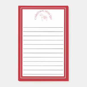 Festive Heritage Red Dala Horse Holiday Post-it® Notes