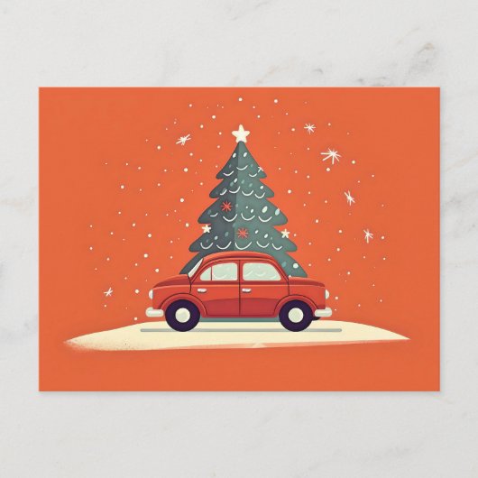 Festive Holiday Briefkaart (Voorkant)