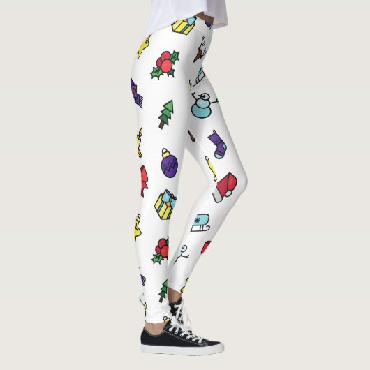 Festive Holiday Christmas Leggings Pants for Women (Rechts)