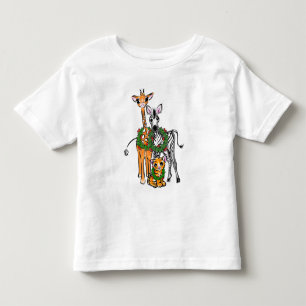 Festive Holiday Giraffe, Zebra, tijger Kinder Shirts