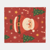 Festive Holiday Glow Fleece Deken (Voorkant (Horizontaal))