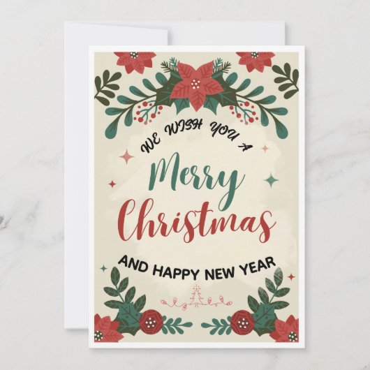 “Festive Holiday Greeting Card Feestdagenkaart (Voorkant)