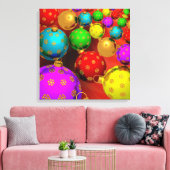 Festive Holiday kerstboomversiering Ontwerp Canvas Afdruk (Insitu (Woonkamer))