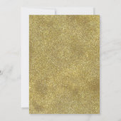 Festive Holiday Kerstfeest Red & Gold Glitter Kaart (Achterkant)