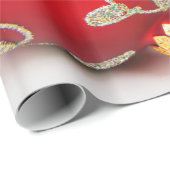 Festive Holiday kerstversieringen Achtergrond Cadeaupapier (Rol Hoek)