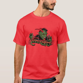 Festive Holiday Krampus (Red T) T-shirt