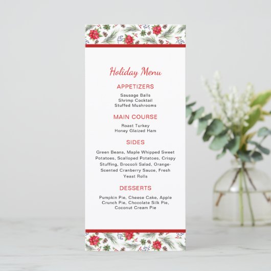 Festive Holiday | Menu (Staand voorkant)