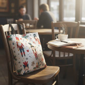 Festive Holiday Nutcracker Christmas Reusable Draagtas