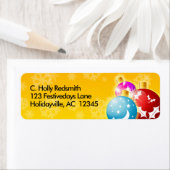 Festive Holiday Ornaments Etiket (Insitu)