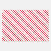 Festive Holiday Red en White Pattern Inpakpapier Vel (Voorkant)