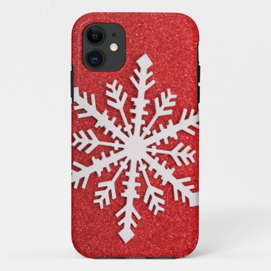 Festive Holiday Snow Case-Mate iPhone Case (Achterkant)